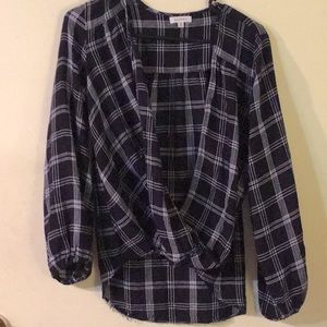 Max Studio plaid shirt